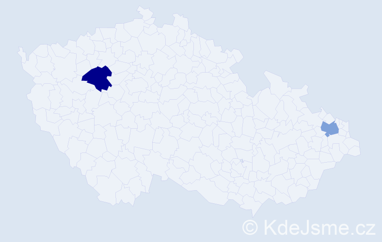 Příjmení: 'Manoylenko', počet výskytů 2 v celé ČR