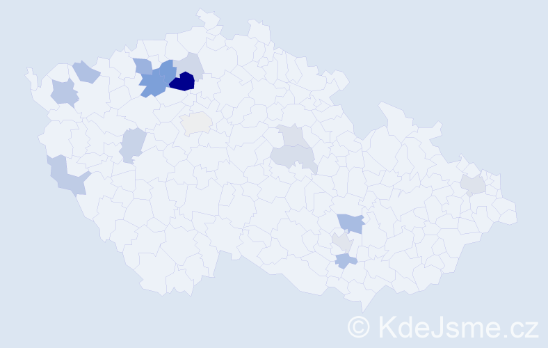 Příjmení: 'Leníková', počet výskytů 32 v celé ČR