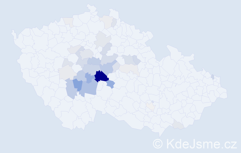 Příjmení: 'Kakosová', počet výskytů 116 v celé ČR
