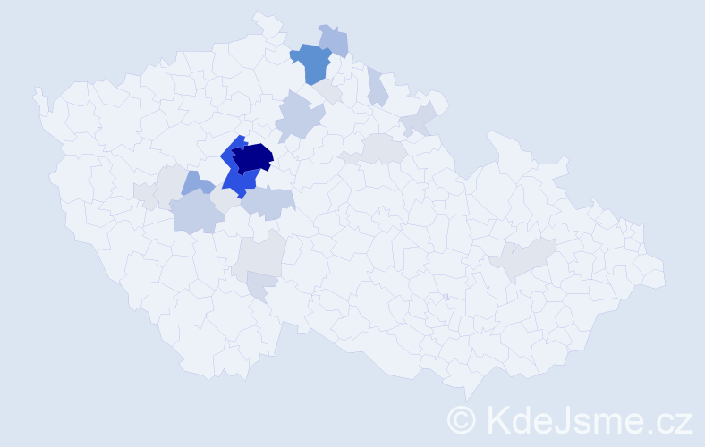 Příjmení: 'Vrňata', počet výskytů 103 v celé ČR