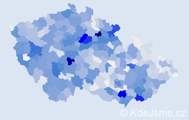 Příjmení: 'Němečková', počet výskytů 4525 v celé ČR