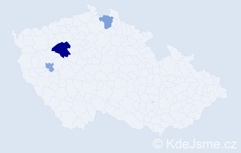 Příjmení: 'Khuc', počet výskytů 4 v celé ČR