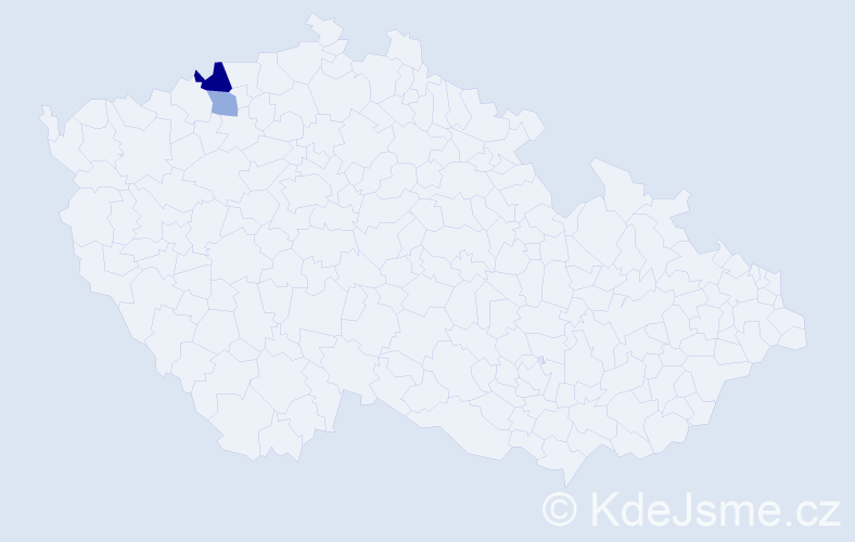 Příjmení: 'Jelenič', počet výskytů 4 v celé ČR