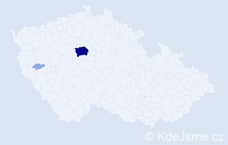 Příjmení: 'Avramovič', počet výskytů 7 v celé ČR