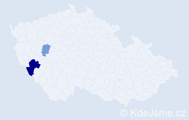 Příjmení: 'Kellnhoferová', počet výskytů 9 v celé ČR