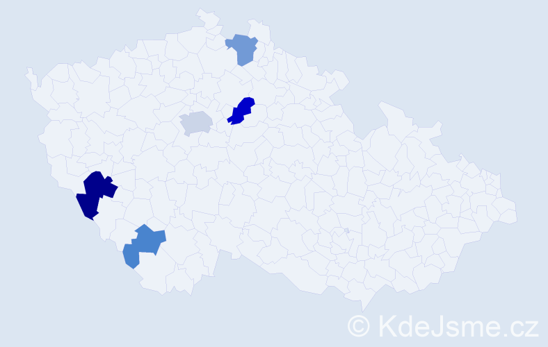 Příjmení: 'Krasnická', počet výskytů 11 v celé ČR