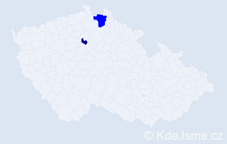Příjmení: 'Soler', počet výskytů 5 v celé ČR