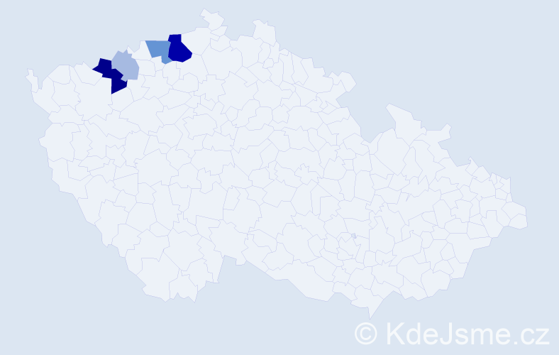 Příjmení: 'Klepsch', počet výskytů 16 v celé ČR