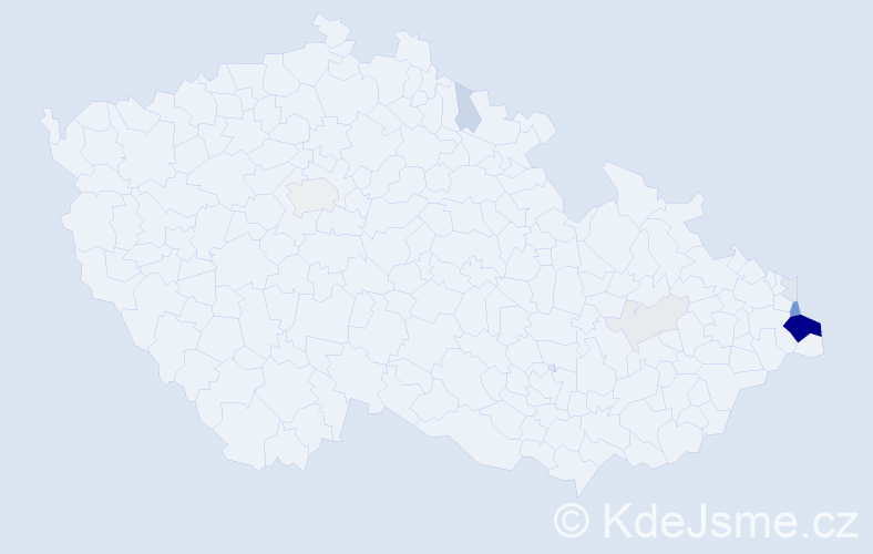 Příjmení: 'Karzel', počet výskytů 34 v celé ČR