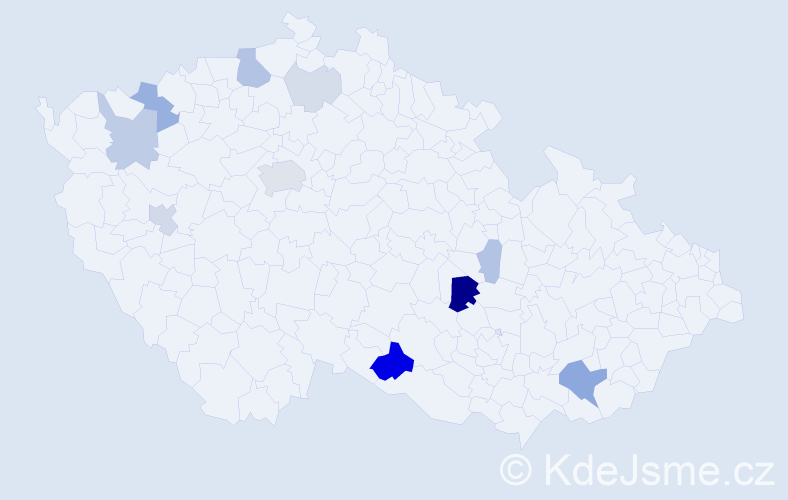 Příjmení: 'Christian', počet výskytů 31 v celé ČR