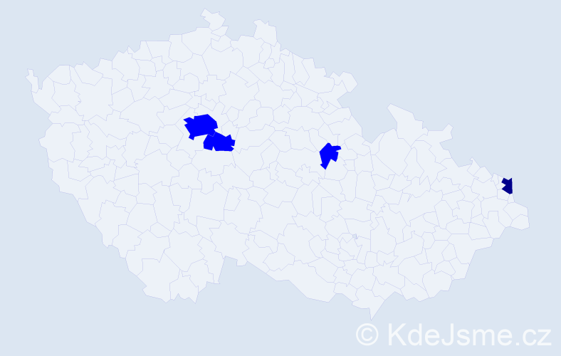 Příjmení: 'Ölvecký', počet výskytů 5 v celé ČR