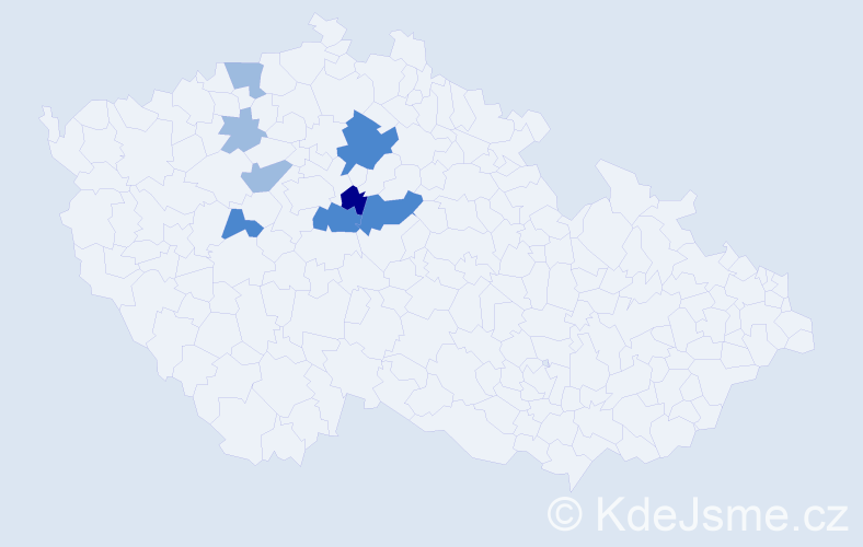 Příjmení: 'Keszeg', počet výskytů 15 v celé ČR