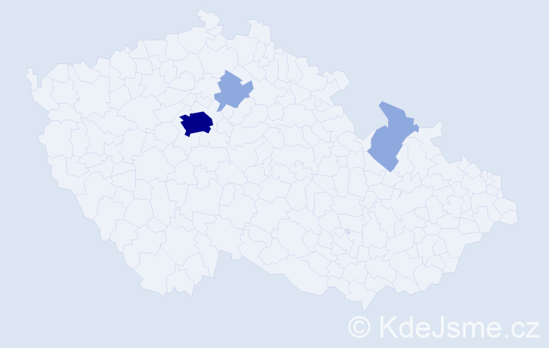 Příjmení: 'Tetliaková', počet výskytů 8 v celé ČR