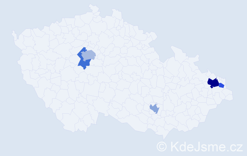 Příjmení: 'Geffert', počet výskytů 9 v celé ČR
