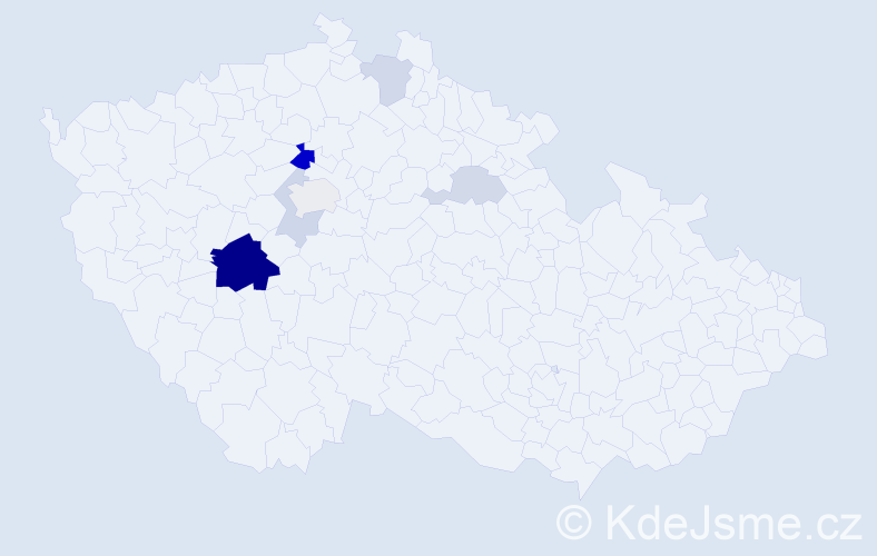 Příjmení: 'Rozmajzlová', počet výskytů 18 v celé ČR