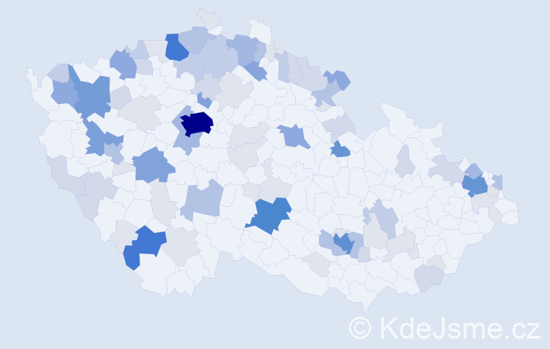Příjmení: 'Franz', počet výskytů 299 v celé ČR