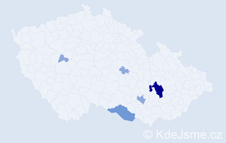 Příjmení: 'Loebe', počet výskytů 15 v celé ČR