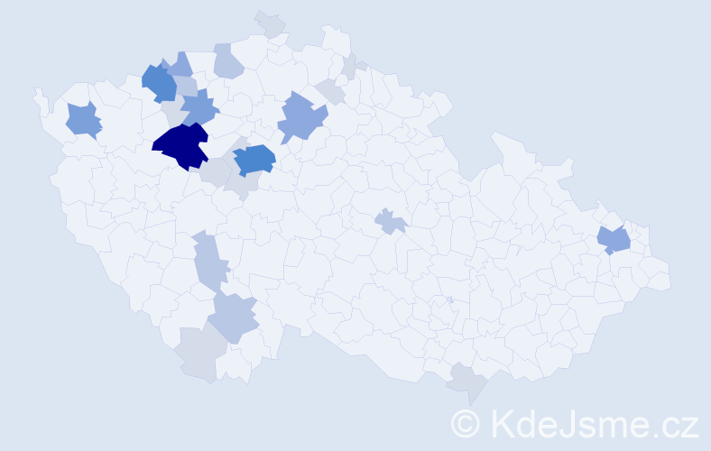 Příjmení: 'Titlbachová', počet výskytů 72 v celé ČR