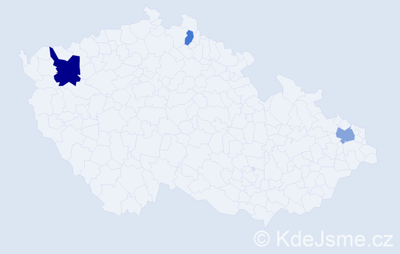 Příjmení: 'Kajtazi', počet výskytů 16 v celé ČR