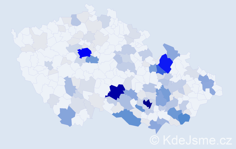 Příjmení: 'Indrová', počet výskytů 514 v celé ČR