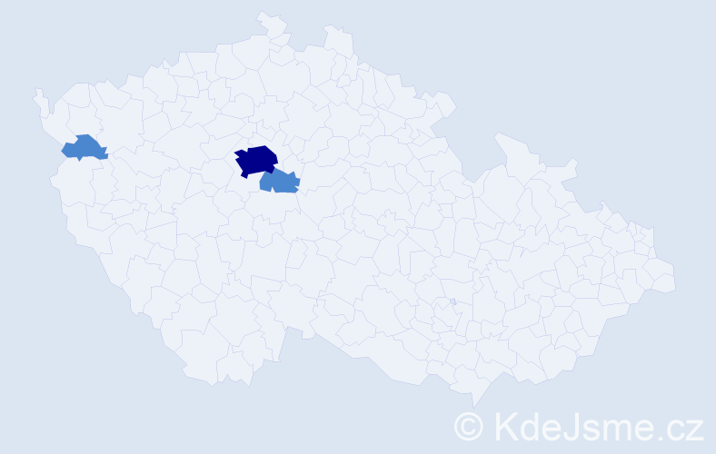 Příjmení: 'Sandal', počet výskytů 5 v celé ČR