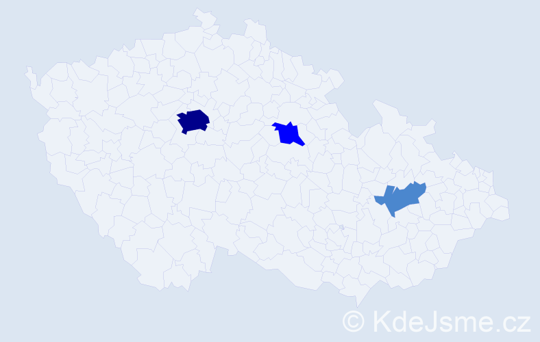 Příjmení: 'Árvaiová', počet výskytů 6 v celé ČR