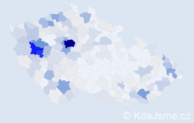 Příjmení: 'Pašková', počet výskytů 1268 v celé ČR