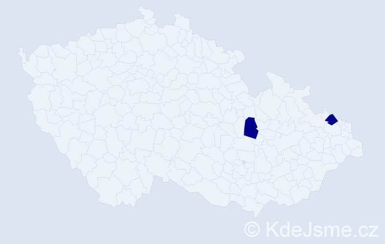 Příjmení: 'Parutschková', počet výskytů 2 v celé ČR