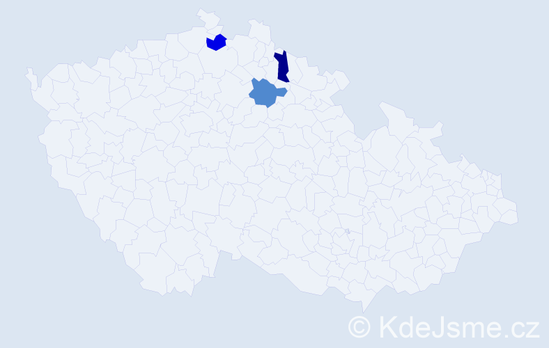 Příjmení: 'Barian', počet výskytů 3 v celé ČR