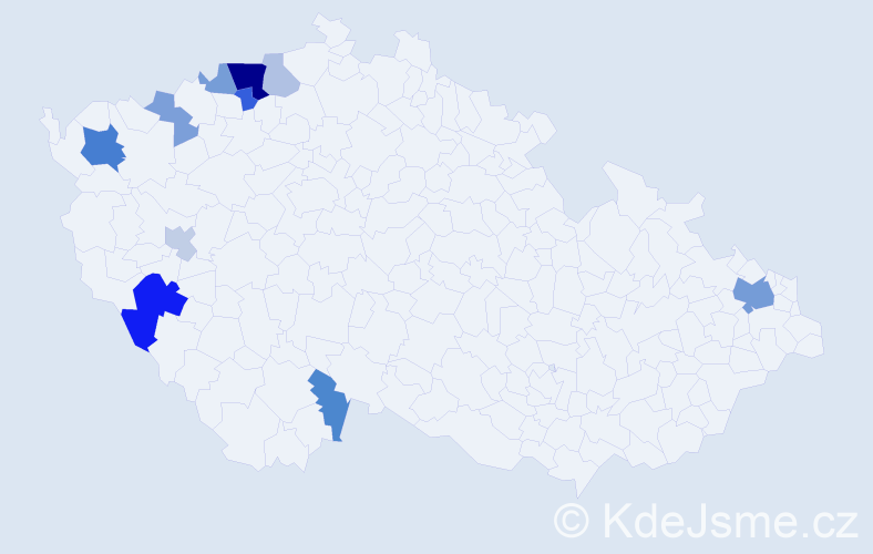 Příjmení: 'Ádi', počet výskytů 24 v celé ČR