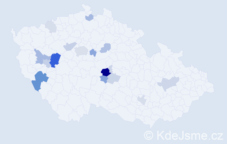 Příjmení: 'Weingärtnerová', počet výskytů 43 v celé ČR
