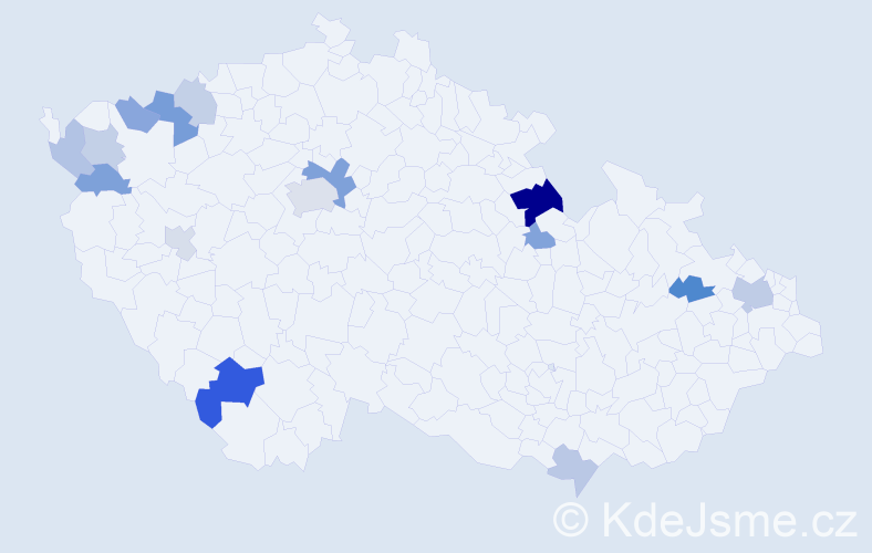Příjmení: 'Országh', počet výskytů 29 v celé ČR