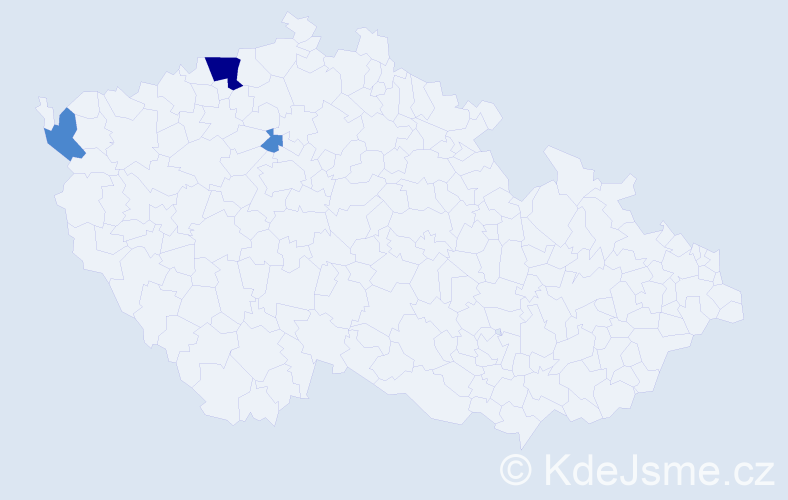 Příjmení: 'Rapprich', počet výskytů 5 v celé ČR