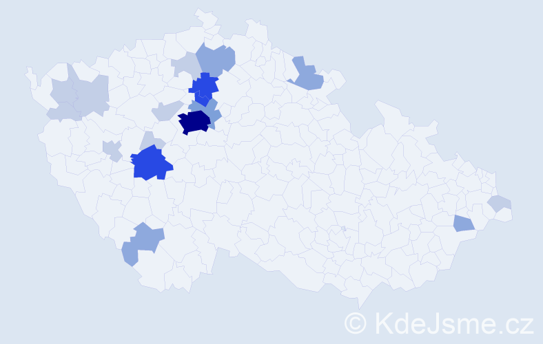 Příjmení: 'Kroužecká', počet výskytů 51 v celé ČR
