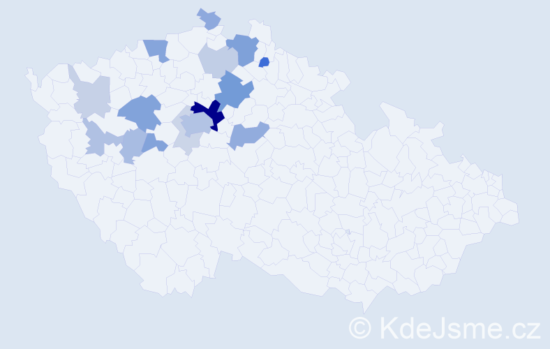 Příjmení: 'Krušková', počet výskytů 46 v celé ČR