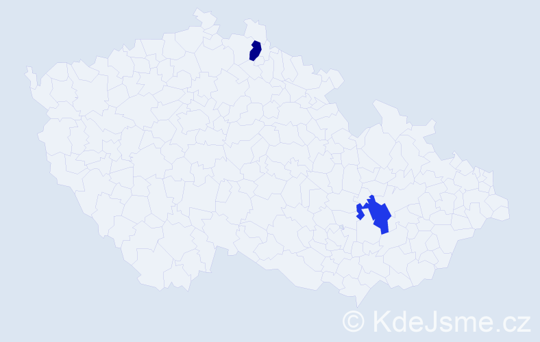 Příjmení: 'Pavlychko', počet výskytů 2 v celé ČR