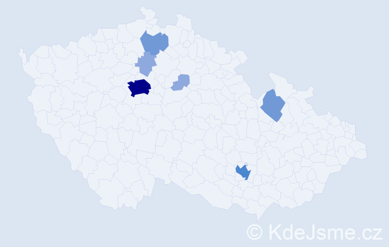 Příjmení: 'Hollanová', počet výskytů 32 v celé ČR