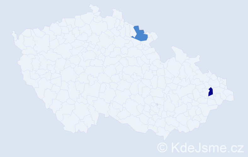 Příjmení: 'Terpitková', počet výskytů 4 v celé ČR