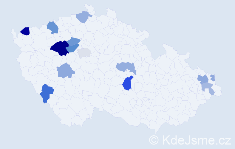 Příjmení: 'Belušová', počet výskytů 24 v celé ČR