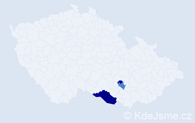 Příjmení: 'Medovarská', počet výskytů 7 v celé ČR