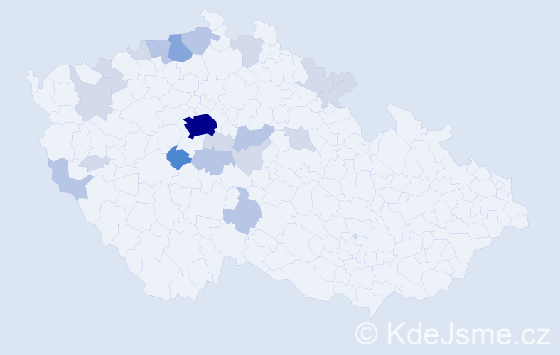 Příjmení: 'Kottnauerová', počet výskytů 52 v celé ČR