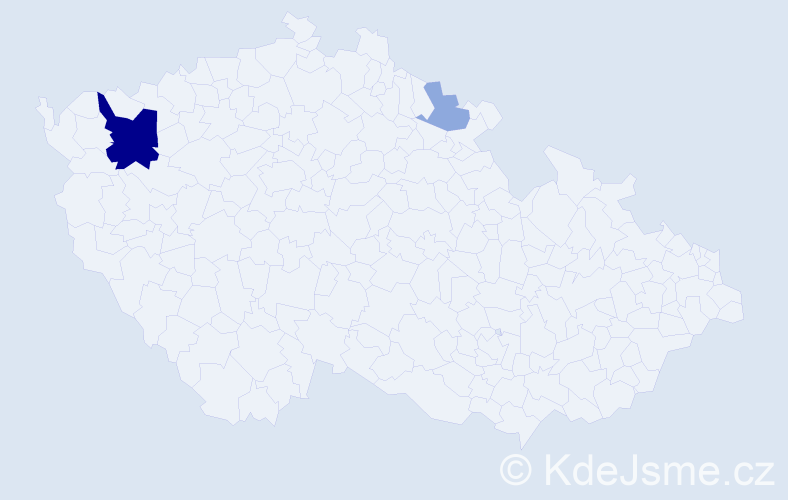 Příjmení: 'Szmitková', počet výskytů 7 v celé ČR