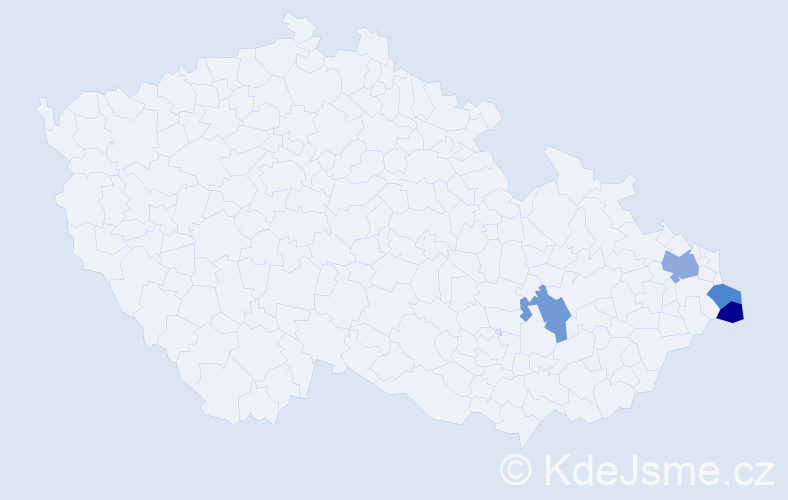 Příjmení: 'Slowiaczková', počet výskytů 12 v celé ČR