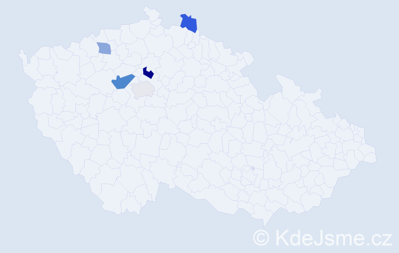 Příjmení: 'Pickar', počet výskytů 8 v celé ČR