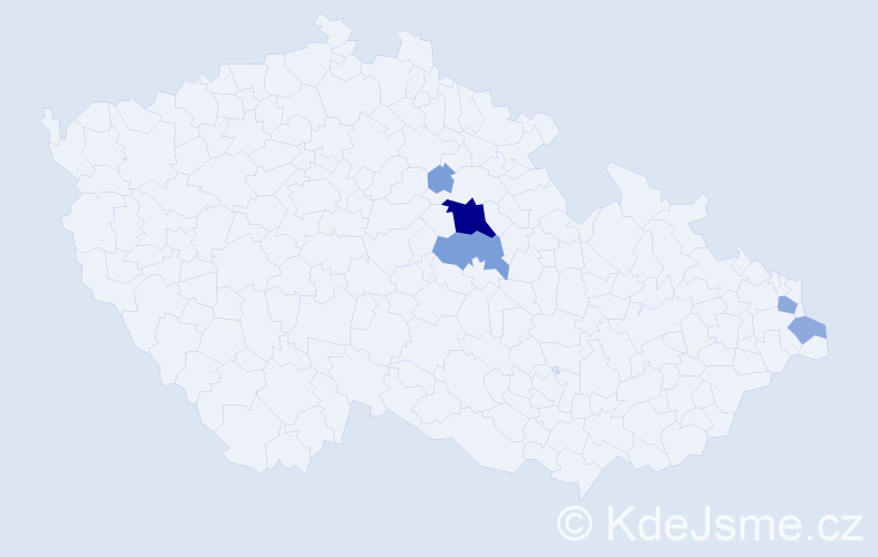 Příjmení: 'Leszczuková', počet výskytů 13 v celé ČR