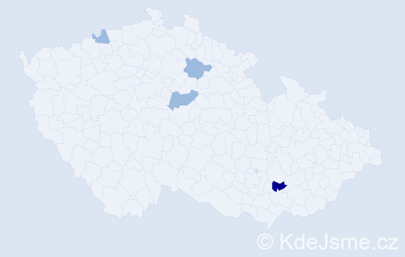 Příjmení: 'Cristea', počet výskytů 7 v celé ČR