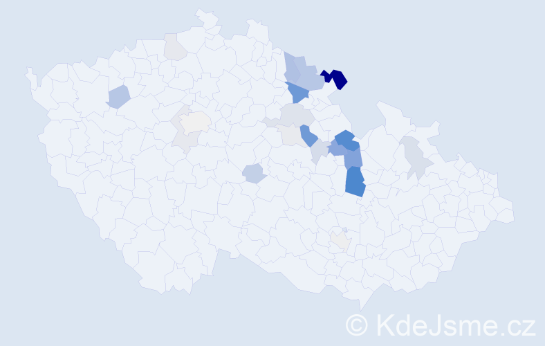 Příjmení: 'Leier', počet výskytů 54 v celé ČR
