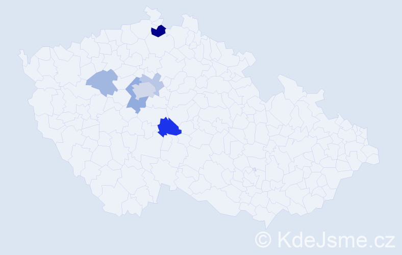 Příjmení: 'Brennová', počet výskytů 14 v celé ČR