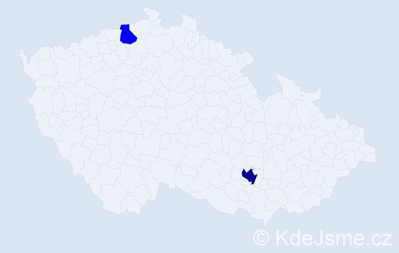 Příjmení: 'Sokolik', počet výskytů 4 v celé ČR