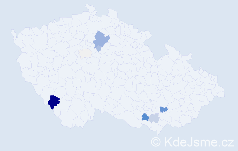 Příjmení: 'Buryán', počet výskytů 18 v celé ČR